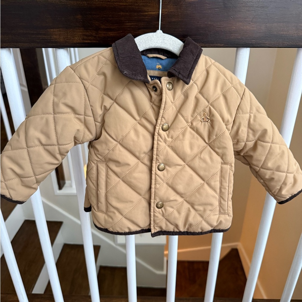 GAP Tan Quilted Kids Puffer Jacket